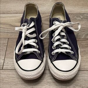 Converse Purple Blue Canvas Sneakers Women’s 7 Lace Up Casual